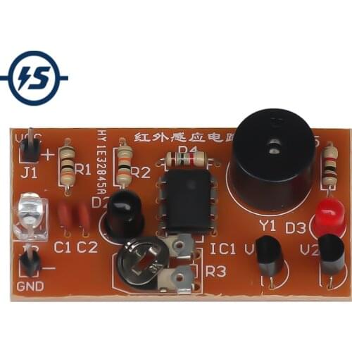 Electronic DIY Kit Infrared Sensor Alarm Electronic Circuit Suite Electronic Training Production Parts