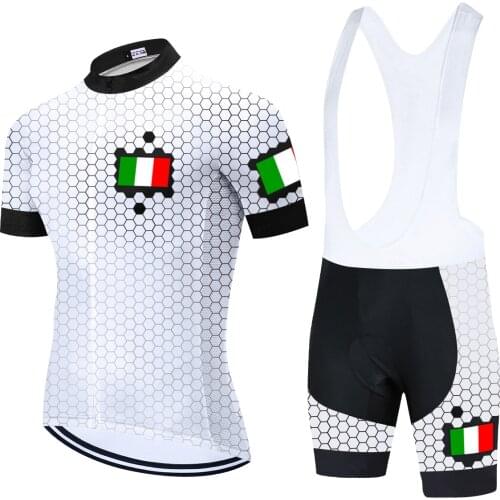 National Team ITALY Cycling Jersey Set MTB Uniform Bicycle Clothing Bike Clothes Wear Summer Mens Short Maillot Culotte Suit