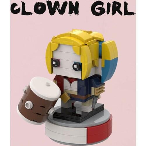 MOC Building Block Maker Movie Anime Classic Figures Clown Girl Hero Assembly Model Childrens Toy DIY Build Brick Birthday Gift