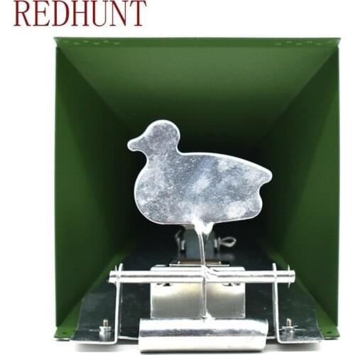 14*14cm Shooting Target Square Steel Resetting Target Holder Pellet Trap Catcher for Paintball Training
