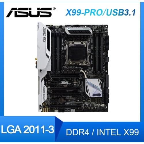 ASUS X99-S LGA 2011-v3 Intel X99 SATA 6.0 Gb/s ATX PC gaming Motherboards USB 3.1 ATX Intel Desktop Motherboard Kit