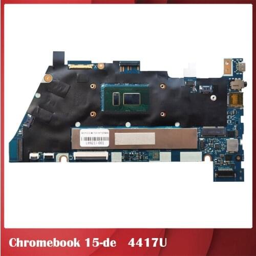 Laptop Motherboard For Chromebook 15-de DPC50 LA-H592P L69217-001 Intel Pentium 4417U 4GB 64GeMM Discrete Graphics Good Quality