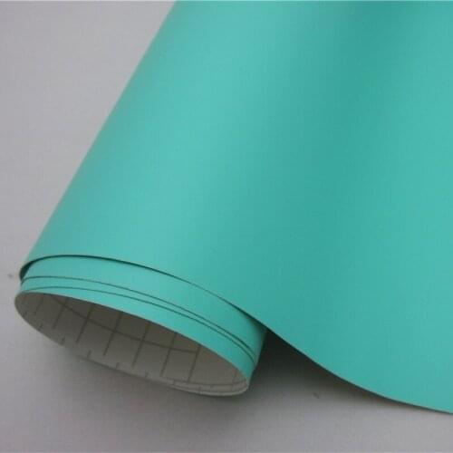 Matte Robin Egg Blue Vinyl Film Car Wrapping Decal Sticker Bubble Free Bike Console Computer Cover Skin