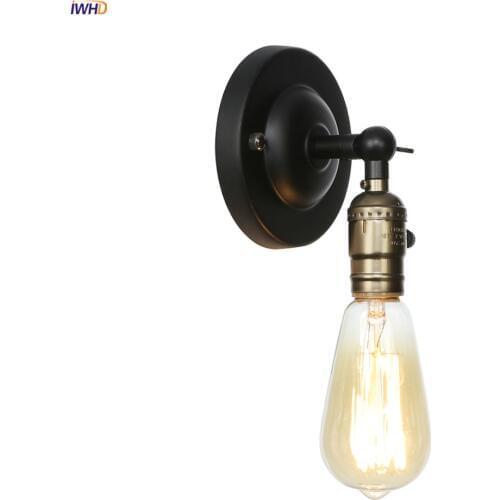 IWHD 4W Edison Retro Wall Lights For Home Indoor Lighting Loft Industrial LED Wall Light Switch Wandlampen Aplique Luz Pared