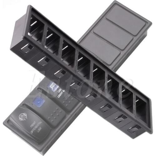 New 8 Gang Boat Rocker Switch Clip Panel Patrol Holder Housing For ARB Carling