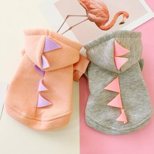 Dog Clothes Teddy French Bulldog Chihuahua Spring And Autumn Winter Cat Clothes Pet Clothes Cute Dinosaur Dress