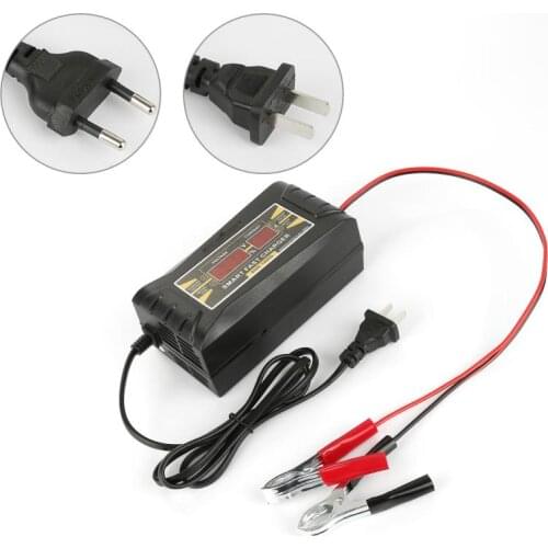 Full Automatic Car Battery Charger 110V-240V To 12V 6A Smart Fast Power Charging Suitable for car motorcycle With US/ EU Plug