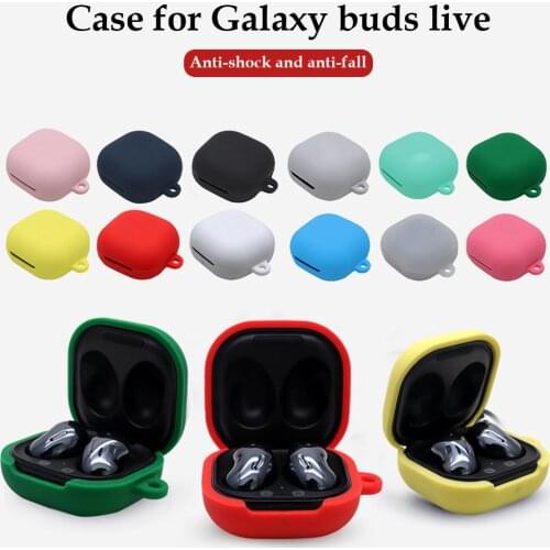 Silicone Earphone Case For Samsung Galaxy Buds Live Headset Case Shell Accessories Anti-drop Shockproof Soft Full Body Protector