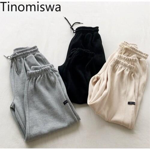 Tinomiswa Casual High Waist Pants Women Autumn New Loose Harem Sweatpants All-match Chic Trousers Korean Style Pantalones Female