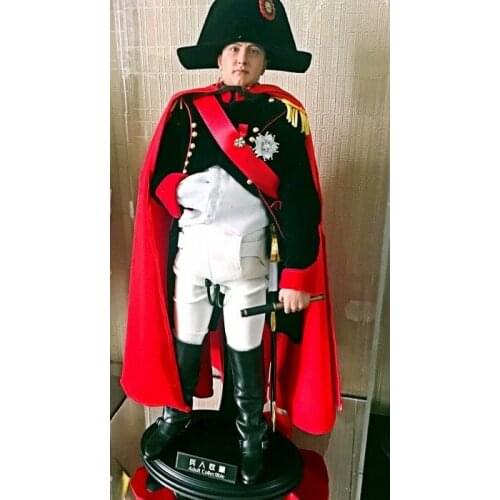 X1 1:6th Red cloak Coat For 12" DIY Napoleon male Female Figure Body