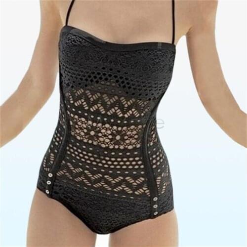 Ladies Swimsuit Plus Size Swimsuit Female Mesh Swimsuit Lace Woven Swimsuit Sexy Bikini Ladies Beach Surfing Swim