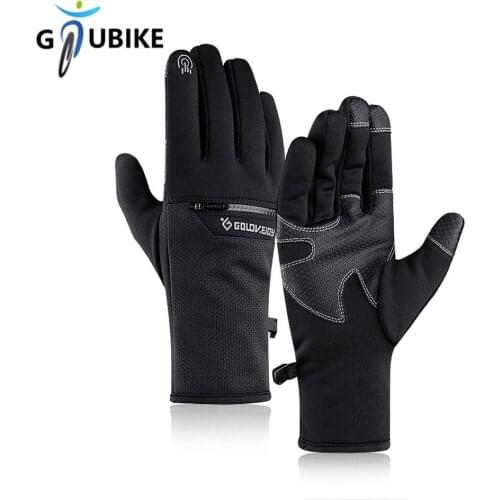 GTUBIKE Unisex Touchscreen Winter Thermal Warm Cycling Gloves Outdoor Sports Hiking Motorcycle Gloves Anti-slip Cycling Gloves