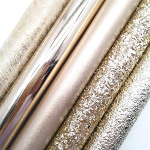 GOLD Chunky Glitter Canvas Sheet, 8"x11" Glitter Sheets, Faux Leather Sheet, Chunky Glitter Hair Bow & Earring Fabric XM055
