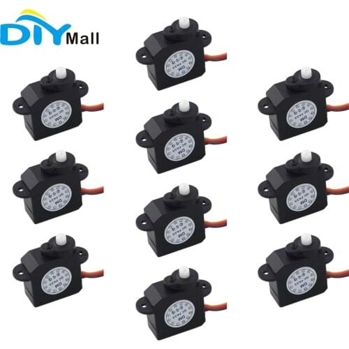 10pcs/lot DM-S0020 2.1g Micro Servo 2g with JR Connector 3.7V-5V for RC hobby parts