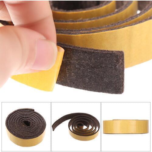 100CM/Roll Self-Adhesive Felt Furniture Leg Pad Anti-slip Mat Floor Protector Wear-resisting Table Chair Leg Sticky Back Bumper