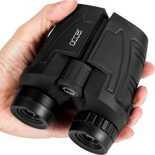 12X25 Compact Binoculars With Clear Low Light Vision Large Eyepiece Waterproof Binocular Easy Focus Binoculars