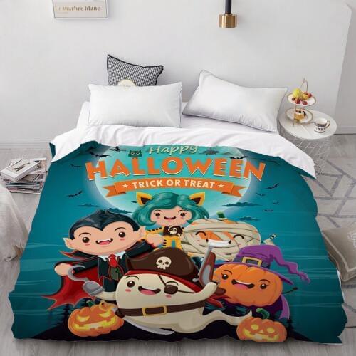 3D Duvet Cover 200*200/Queen/King/Double/Custom,Bed Blanket/Quilt/ case,Bedding for Kids/baby/children 220x240,Halloween ghost