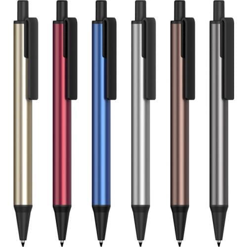 500 pcs/lot Novelty metal ballpoint pens for writing Pad printing Logo Pens for promotional logo and writing
