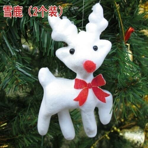 Christmas tree decoration accessories Christmas scene Christmas decoration Christmas tree snow deer pendant pendants