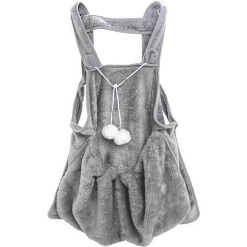 Holder Carrier Apron Velvet Pet Sleeping Chest Apron with Pocket for Holding D7YB