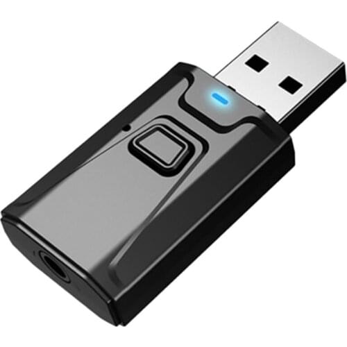 Bluetooth 5.0 Audio Receiver, Bluetooth Transmitter 2-in-1 Adapter for Apple / PC / Car / Phone Hands-Free