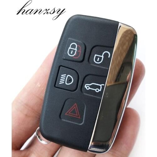5 Buttons Smart key Case For Land Rover Ranger Rover Key Case Evoque Discovery 4 Freelander Evoque Car Remote Key Shell Fob