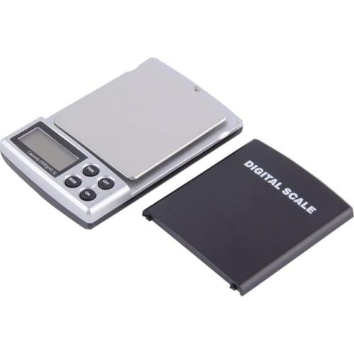 Lack+Silver Auto Power Off 300G/2000G Digital Pockets Scale Jewelry Weight Balance Scale Precision LCD With Optional Backlight