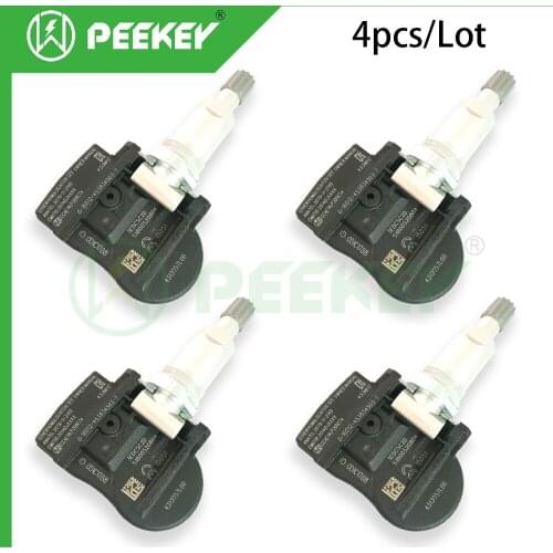 4pcs Tire Pressure sensor Tire Pressure Monitor System sensor TPMS sensor 4313057L00 43130-57L00 686696332399 For Jeep Compass