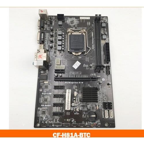 Mining Motherboard For CF-H81A-BTC 6GPU 6PCI-E LGA 1150 DDR3 H81 Perfect Tested