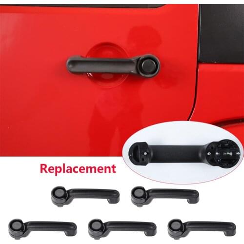 For Jeep Wrangler JK 2007-2017 Replacement Door Handle Trim 2-Door 4-Door ABS Exterior Car Accessories