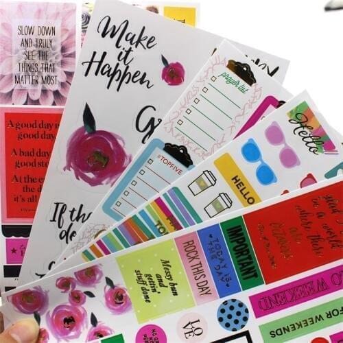 Good Day Lovely Sticker set for Scrapbooking DIY Projects/Photo Album/Card Making Crafts
