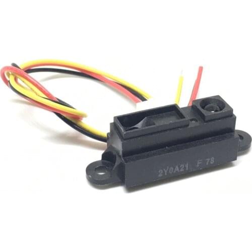 GP2Y0A21YK0F 100% NEW 2Y0A21 10-80cm Infrared distance sensor INCLUDING WIRE