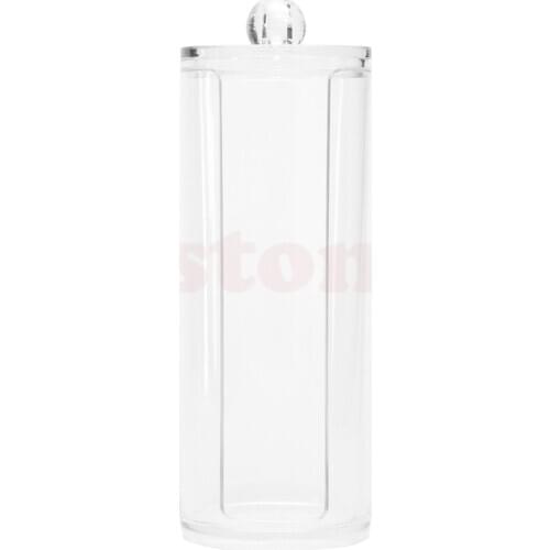 Round Container Storage Case Makeup Cotton Pad Nail Art Remover Paper Wipe Box