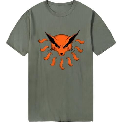 KURAMA T Shirts Men Summer Harajuku Print Oversize Tshirts Male Cosplay Tees Tops Military Outdoor Loose Homme Camiaetas