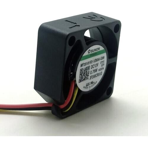 MF25101V2-1D03A-G99 25mm Mini Micro Cooling Fan DC 12v for Sunon 25X25X10mm