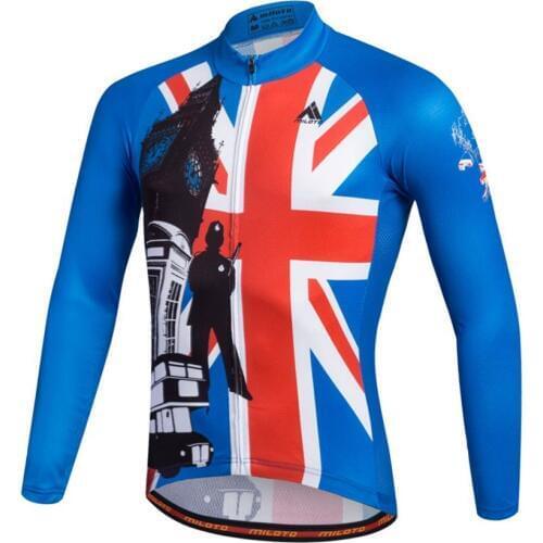 Miloto Men Long Sleeve Cycling Jersey cycling clothing maillot ciclismo roupa ciclismo Autumn Mountain Bike Clothes