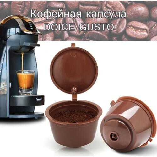 Reusable Refillable Coffee Filter Capsule Cup for Dolce Gusto Machines Cafe Kitchen Gadgets Plastic Coffee Machine Filter