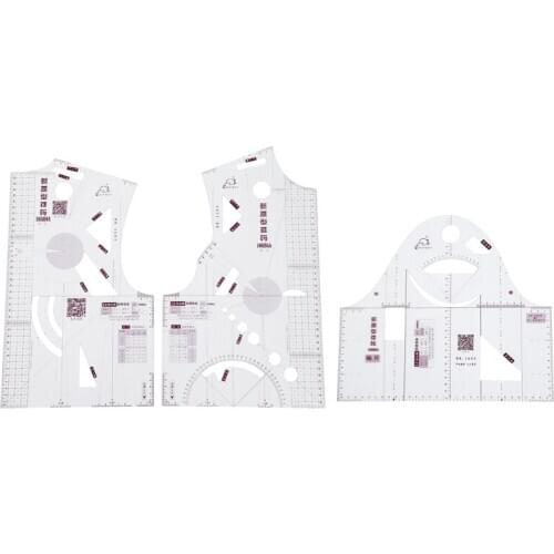 1:1 Fashion Cloth Design Ruler Crop Mold School Student Teaching Apparel Drawing Template Garment Prototype Ruler