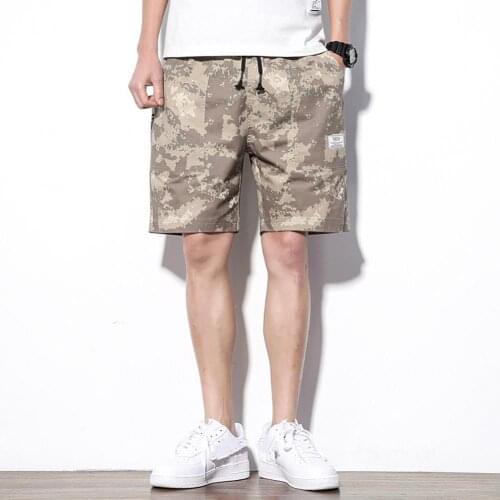 40%HOTSummer mens casual shorts camouflage quick-drying drawstring pocket cotton home shorts