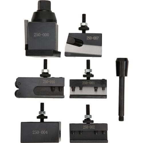 250 Series Piston Type Quick-Change Tool Post Wedge Type Boring Tool Holder Knurling Turning Toolholding Set