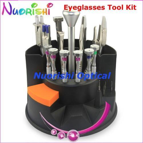 Top Quality Glasses Repairing Tool Kit Set 8 Pliers 6 Screwdriver B07SAB Free Shipping