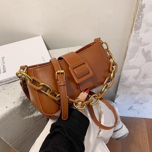 2020 New Small Chain Women Shoulder Bags Ladies Designer Branded Leather Hand Bag Mini Crossbody Party Clutches Solid Fashion