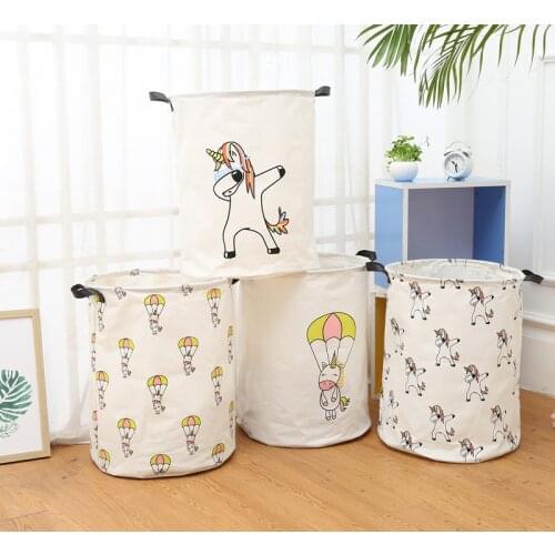 New Nordic Style Canvas Storage Bag For Toys Clothes Kids Room Organizer Bag Pouch Canvas Storage Pouch Stand Bag Toy 40CMX50CM