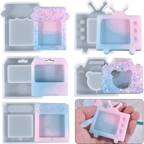 Quicksand Keychain Epoxy Resin Mold Hanging Pendant Silicone Mold DIY Crafts Jewelry Ornaments Casting Tools