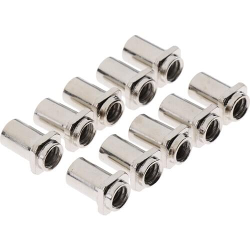 10pcs Swivel Nuts for Tom Lug Metal for Tom Floor Drum Replacement Parts