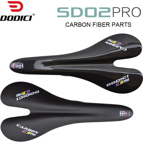 Dodici Carbon Saddle 2021 Mountain Road Bicycle Saddle Carbon Fiber Bike Saddle MTB Cycling parts Breathable Seat Cushion 100g