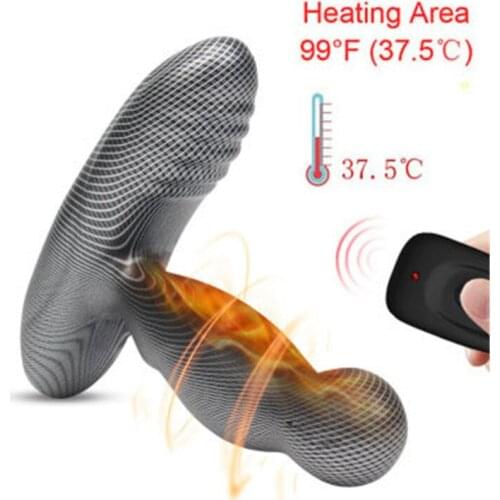 Sex Shop 360 ° Rotating Male Prostate Massager Heating Vibrator Anal Plug Anal Dilator Masturbators Adult Sex Toys For Men Women