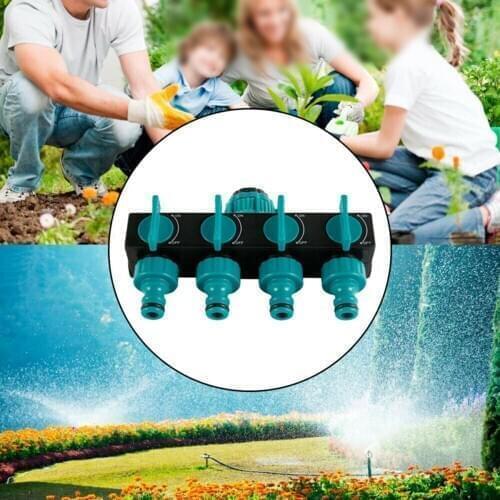 Hose Faucet Valve Plastic Car Watering Home Verteiler 4 Way Distributor