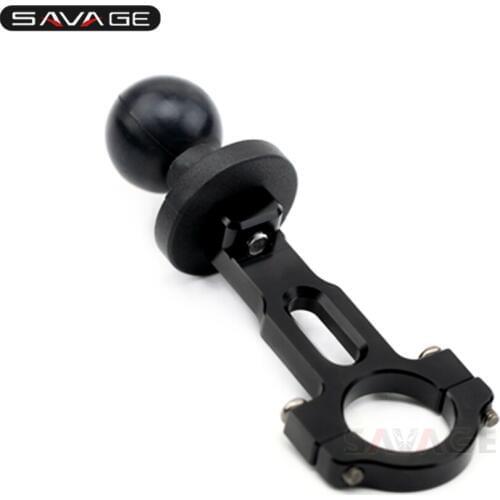 Sport GPS Mount Bracket Phone/SatNav Holder/Diamond Base To 1" Ball Blk For MV AGUSTA F3 F4 Motorcycle Accessories 22mm Black