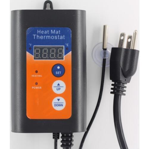 AC 230V 120V Heat mat thermostat, pet pad heating, plant germination heating,European, American plug can choose